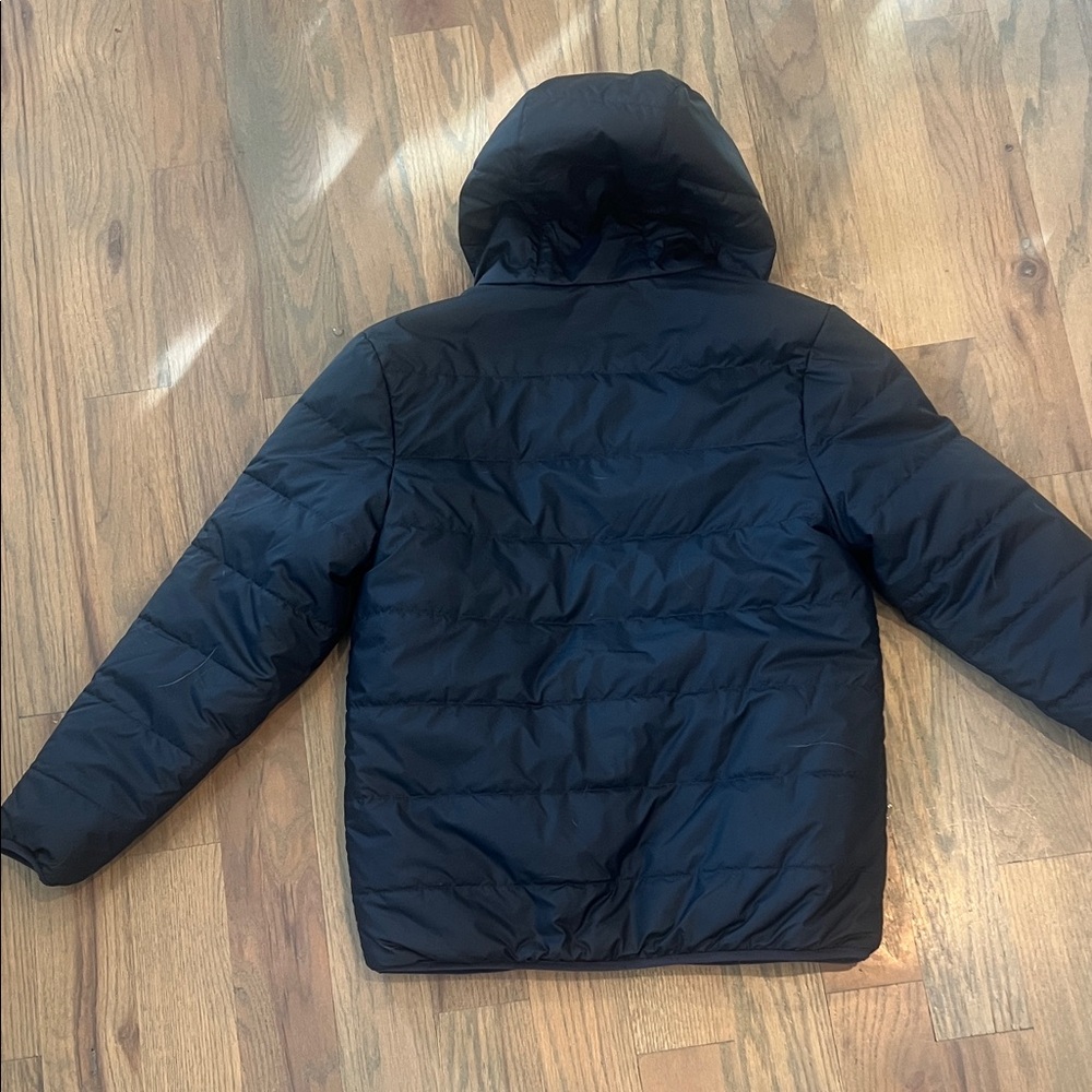 Patagonia Navy Jacket, reversible , boys 14! Like Brand New!! Worn once !! - Picture 3 of 7